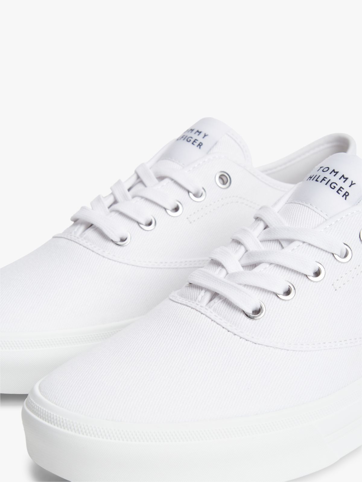 Canvas Cupsole Trainers — White