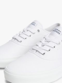 Canvas Cupsole Trainers — White 6
