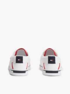 Canvas Boat Shoe Trainers — White 4