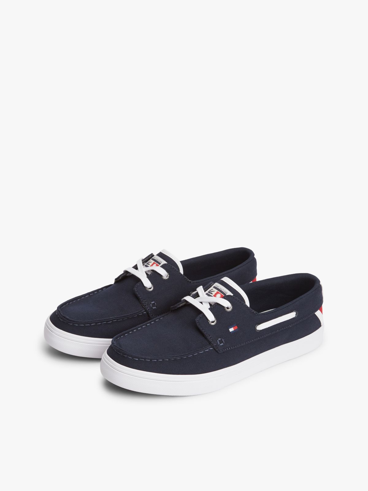 Canvas Boat Shoe Trainers — Blue
