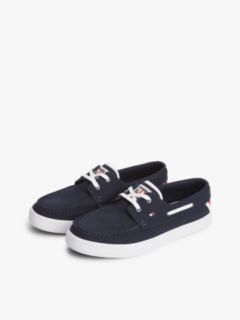 Canvas Boat Shoe Trainers — Blue 2