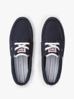 Canvas Boat Shoe Trainers — Blue 3