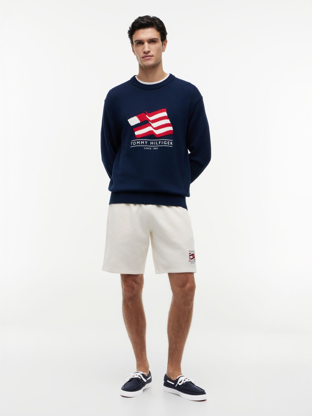 Canvas Boat Shoe Trainers — Blue