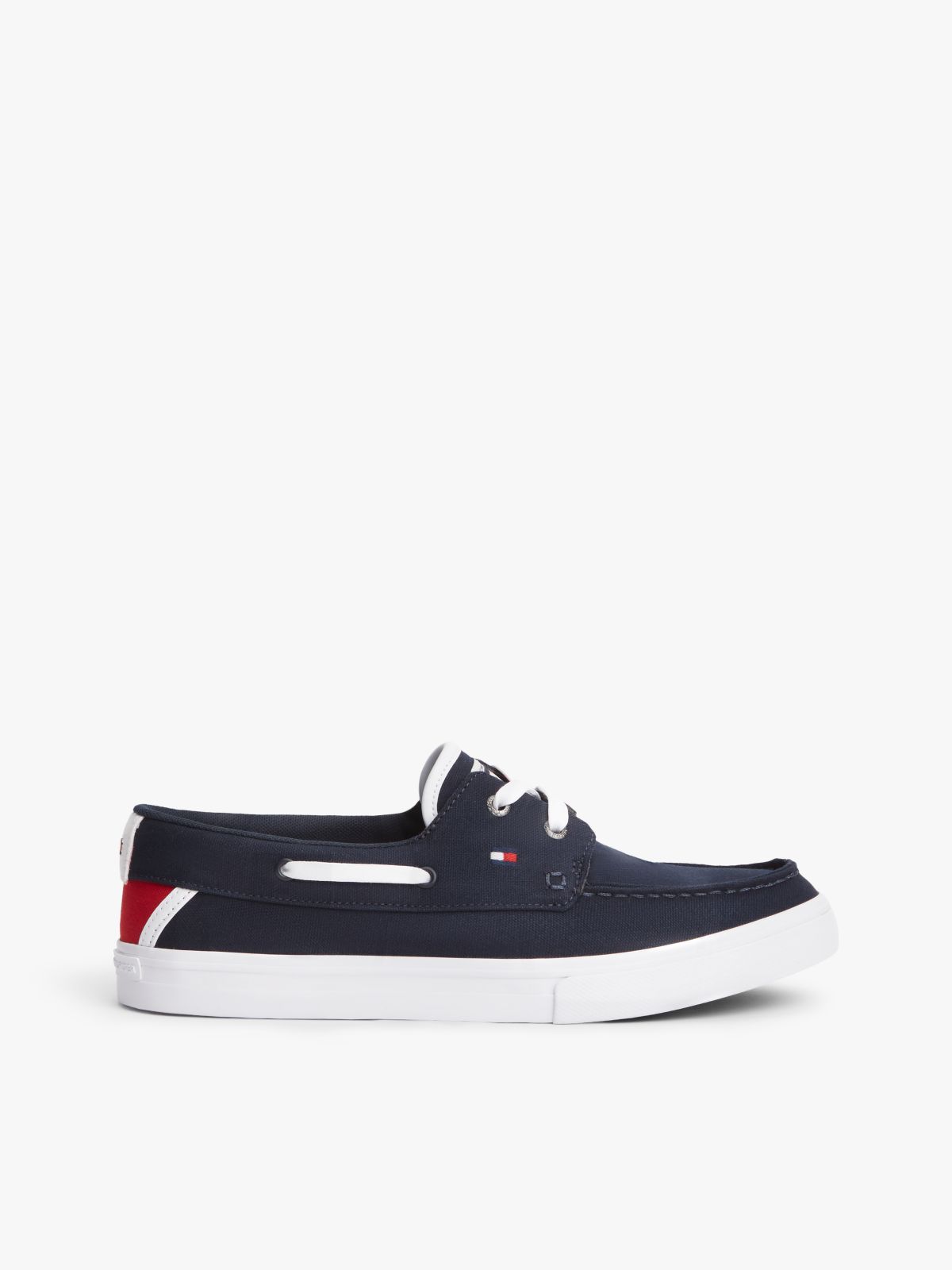 Canvas Boat Shoe Trainers — Blue