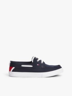 Canvas Boat Shoe Trainers — Blue 1