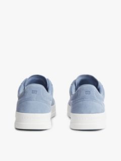 Suede Court Trainers — Blue 4