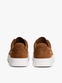 Suede Court Trainers — Brown 4