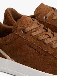 Suede Court Trainers — Brown 6