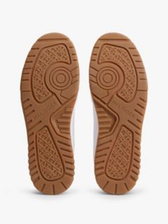 Mixed Texture Leather Basketball Trainers — Multi 5