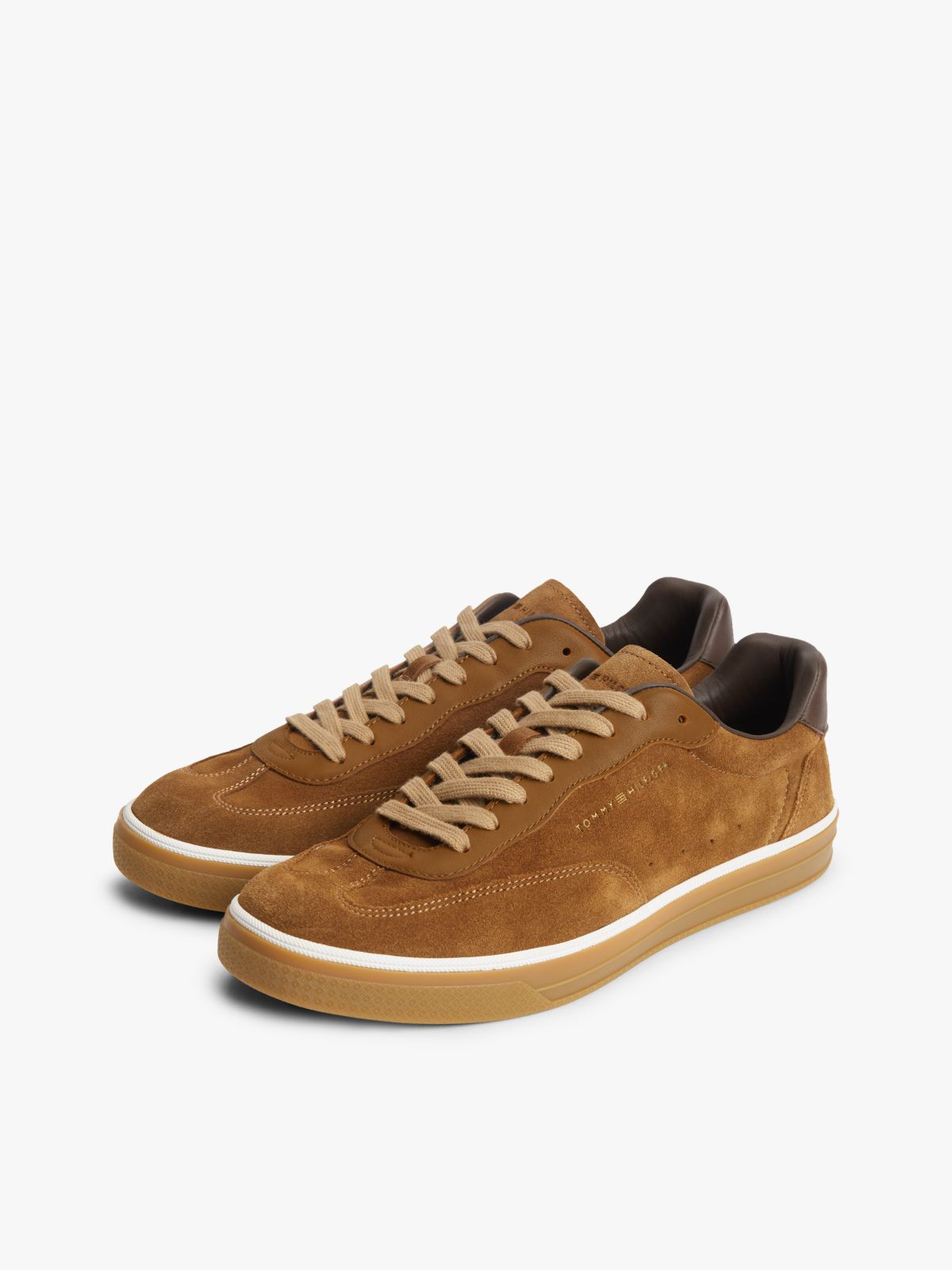 Luxe Suede Trainers — Brown