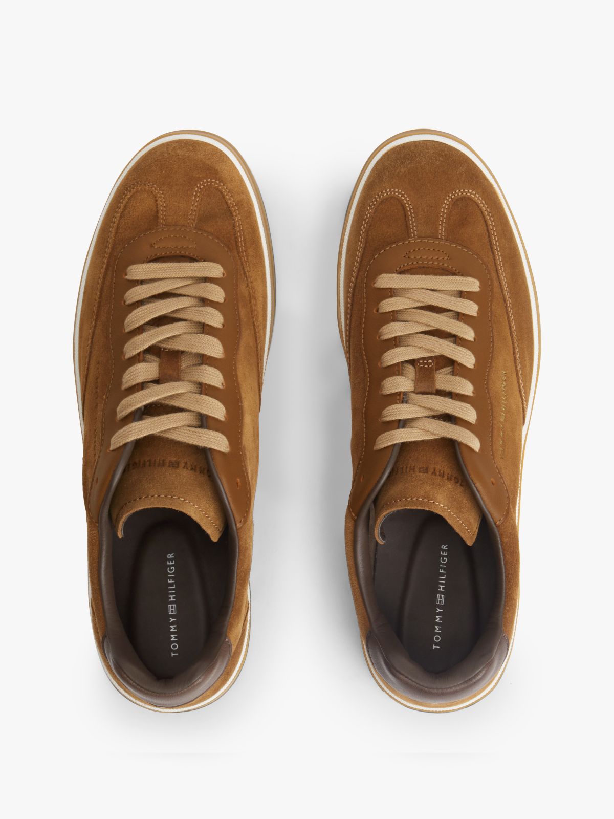 Luxe Suede Trainers — Brown