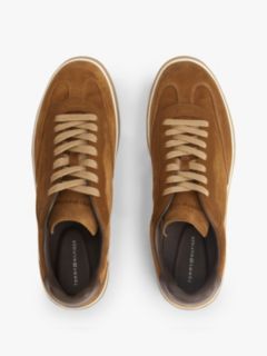 Luxe Suede Trainers — Brown 3