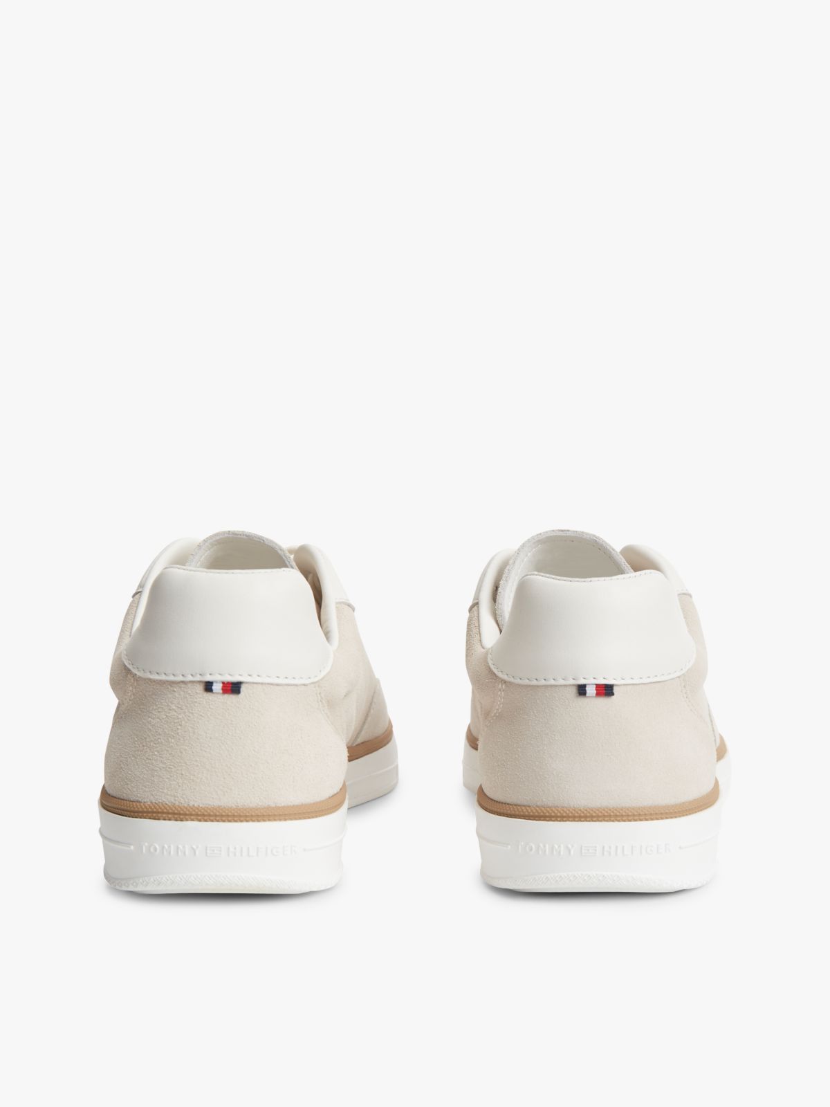 Luxe Suede Trainers — Beige