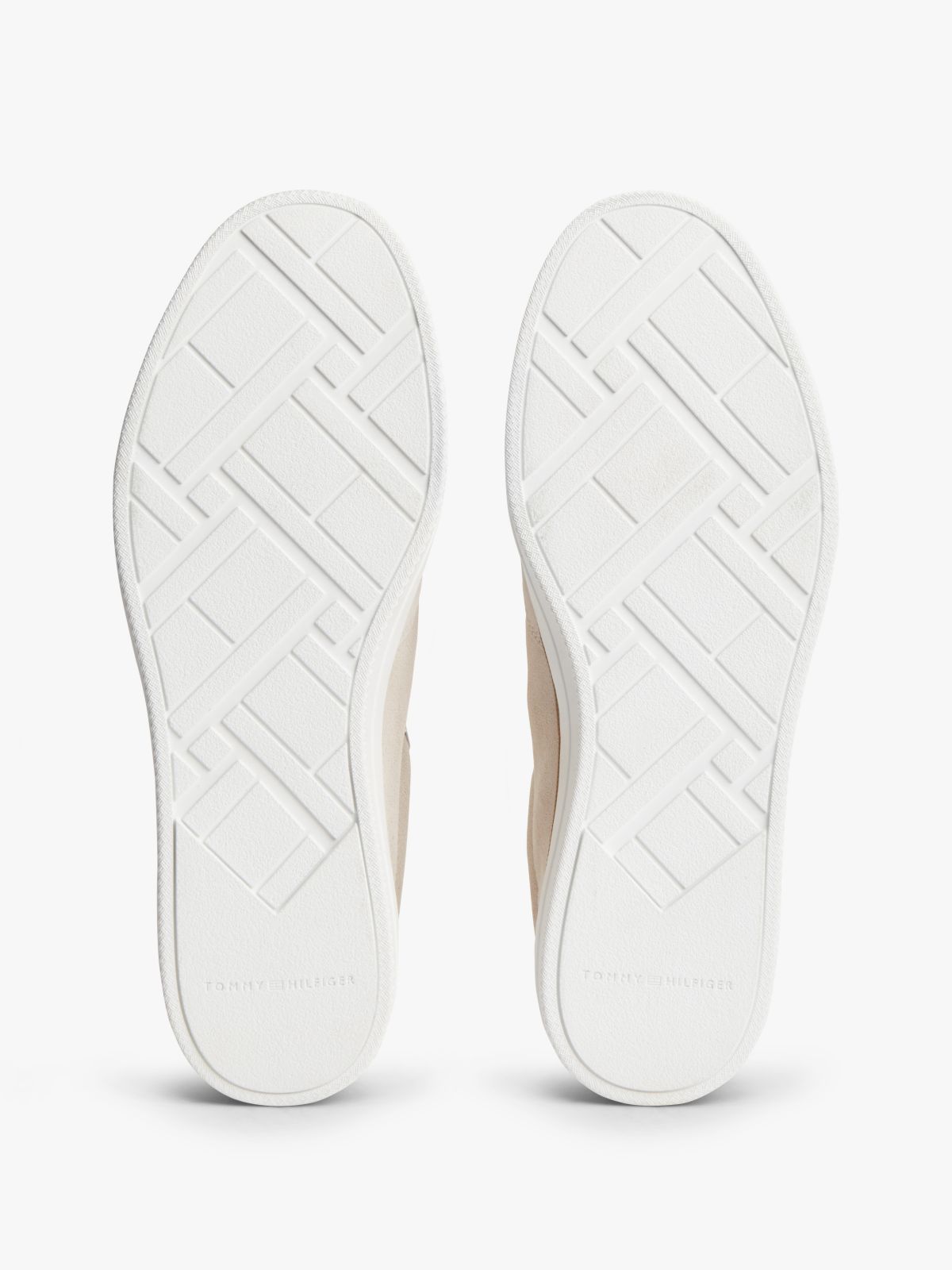 Luxe Suede Trainers — Beige