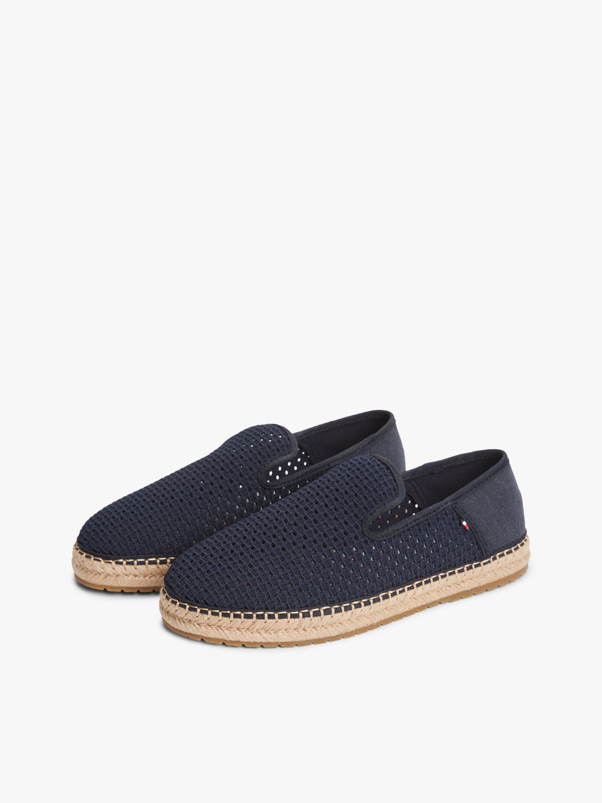 Knit Flexible Espadrilles — Blue
