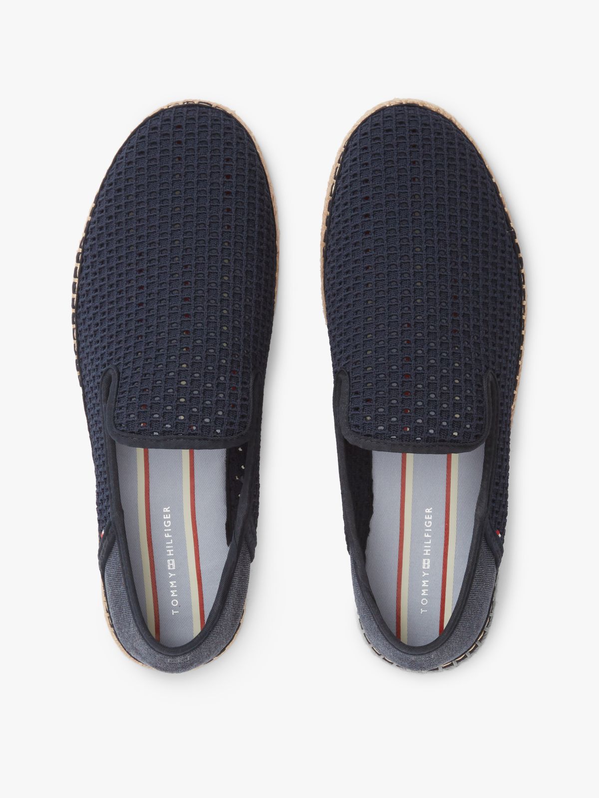 Knit Flexible Espadrilles — Blue