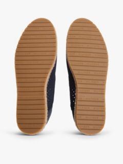 Knit Flexible Espadrilles — Blue 5