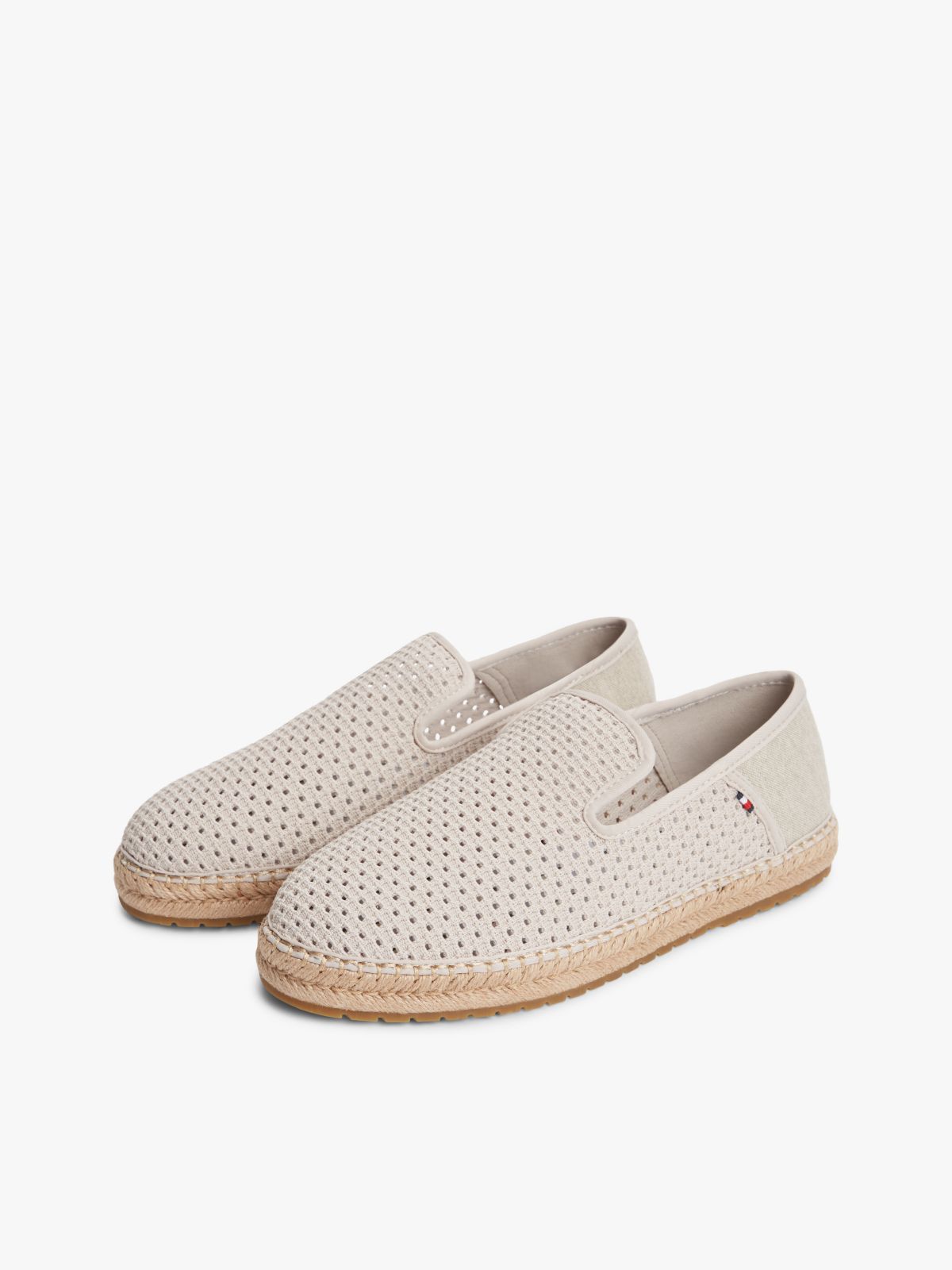 Knit Flexible Espadrilles — Beige