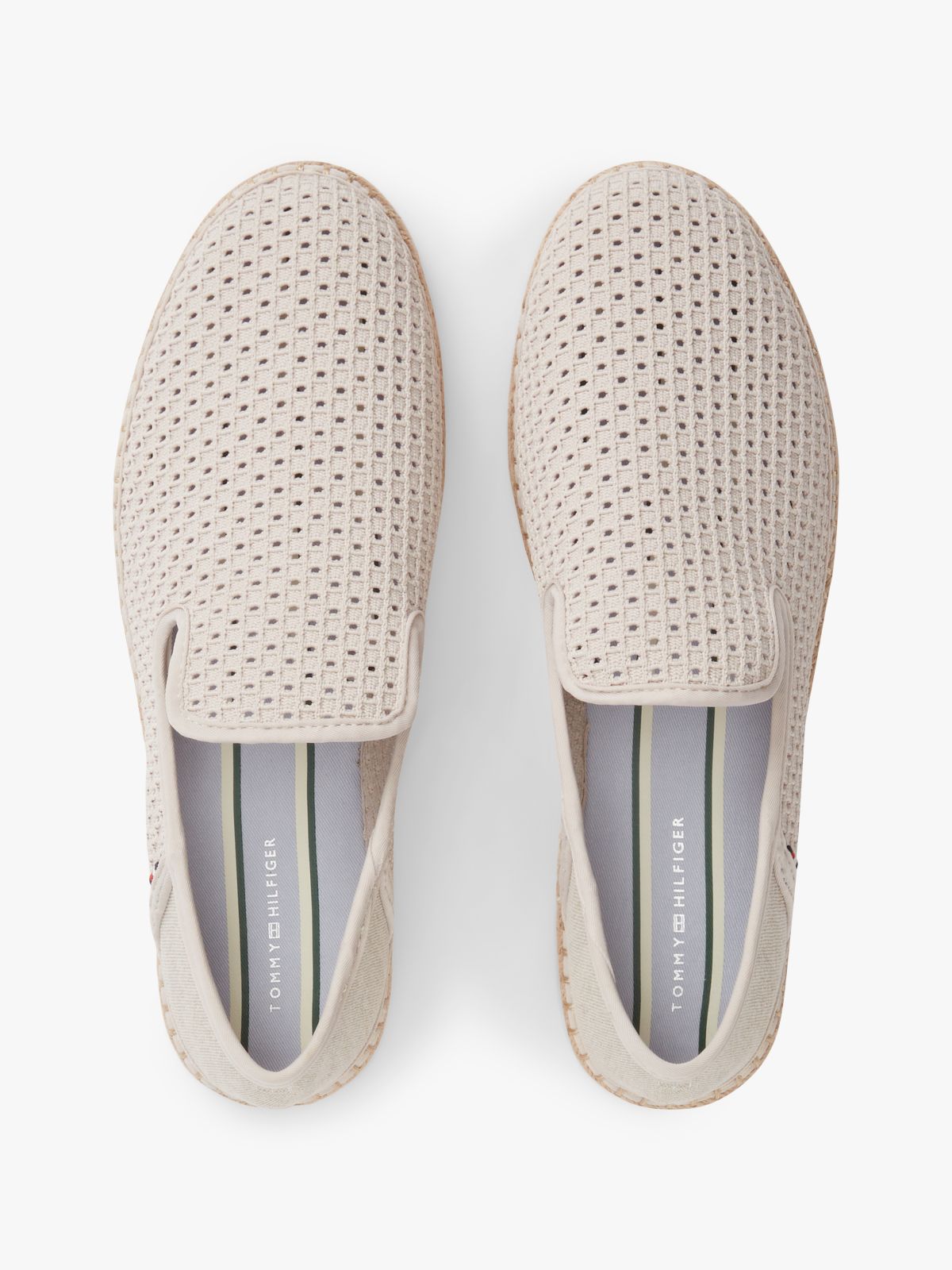 Knit Flexible Espadrilles — Beige