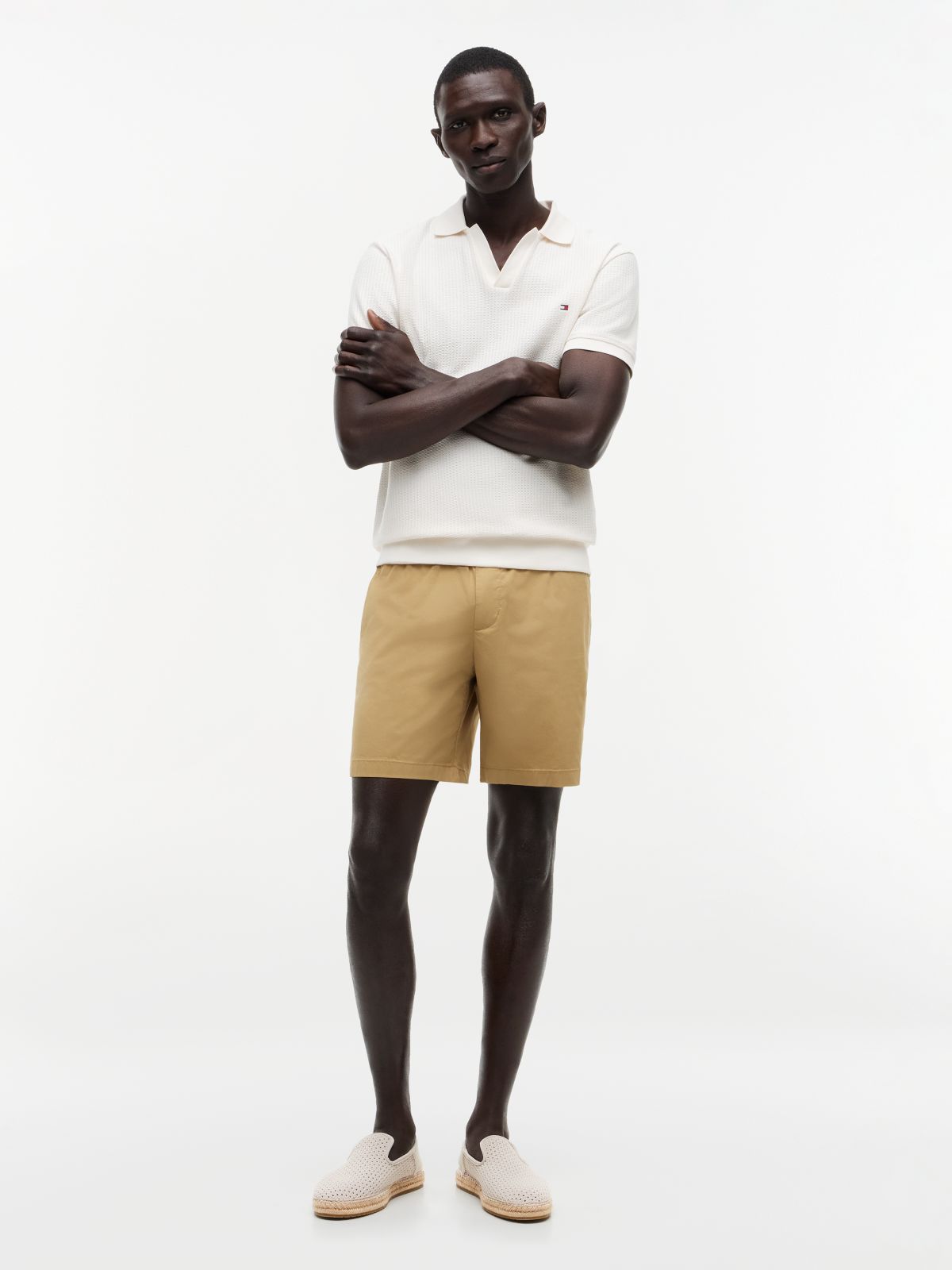 Knit Flexible Espadrilles — Beige
