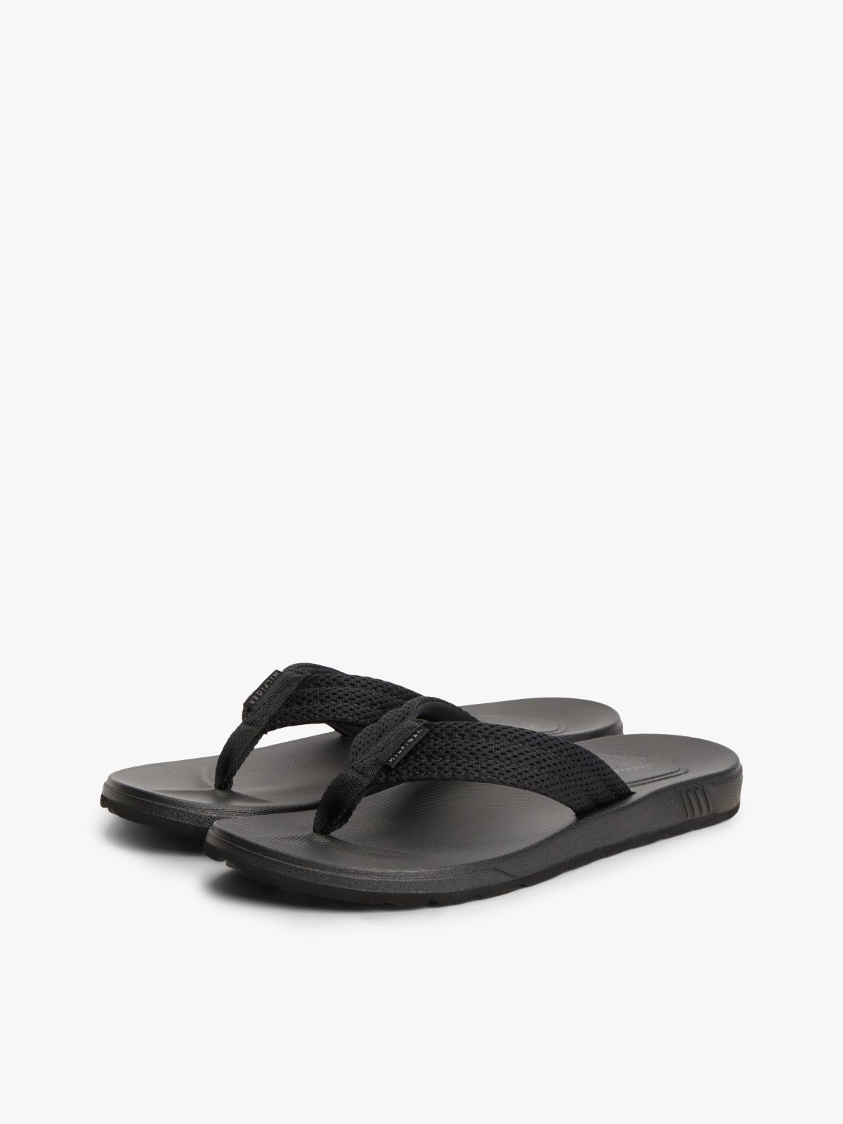 Contoured Footbed Flip-Flops — Black