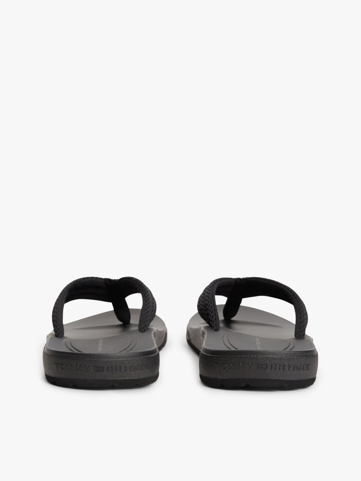 Contoured Footbed Flip-Flops — Black