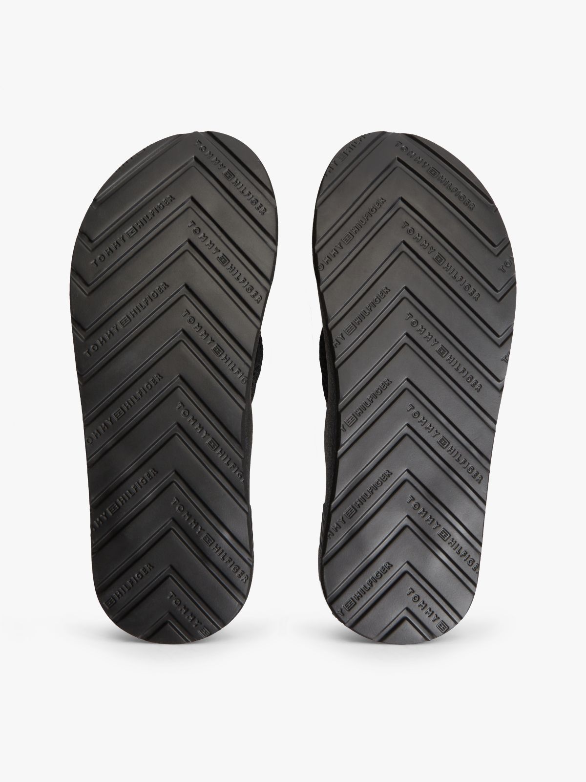 Contoured Footbed Flip-Flops — Black