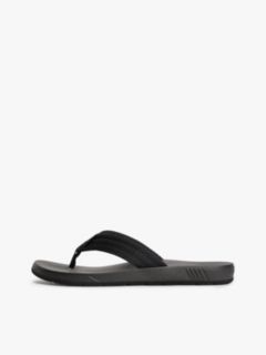 Contoured Footbed Flip-Flops — Black 7