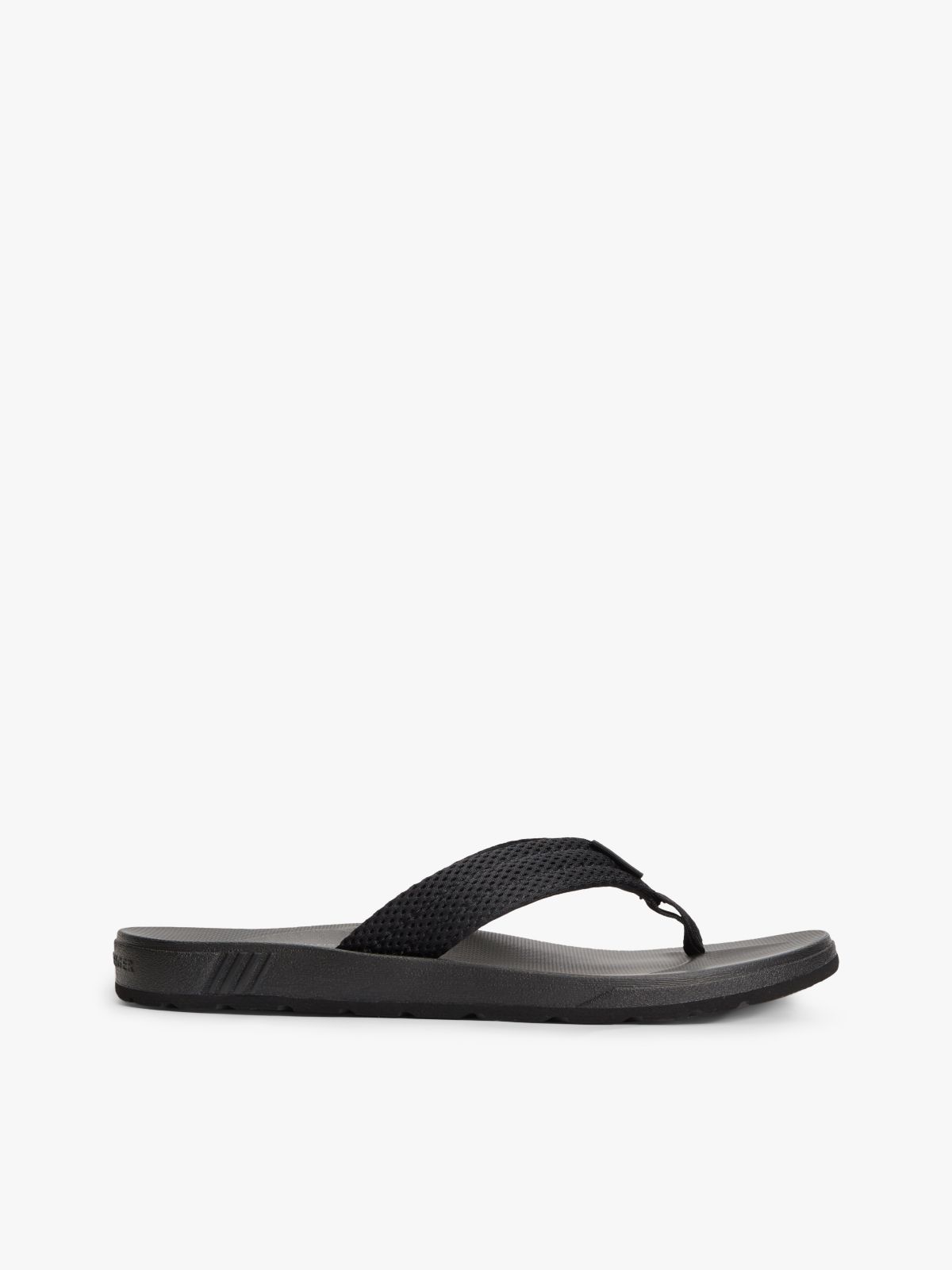 Contoured Footbed Flip-Flops — Black