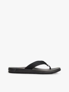 Contoured Footbed Flip-Flops — Black 1