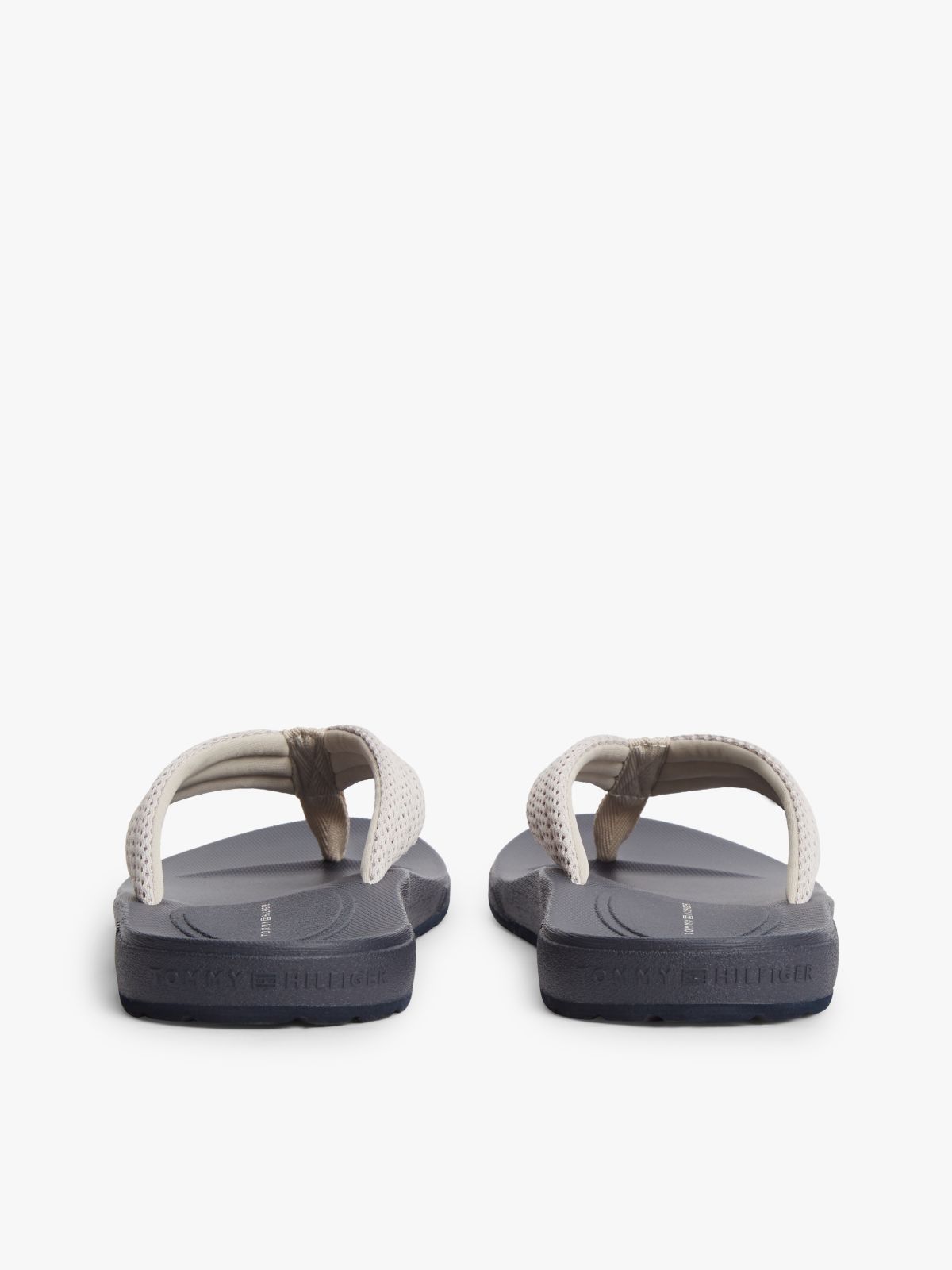 Contoured Footbed Flip-Flops — Beige