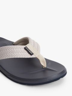 Contoured Footbed Flip-Flops — Beige 6