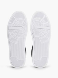 Logo Court Trainers With Leather — Black 5