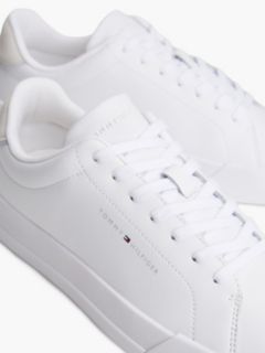 Logo Court Trainers With Leather — White 6