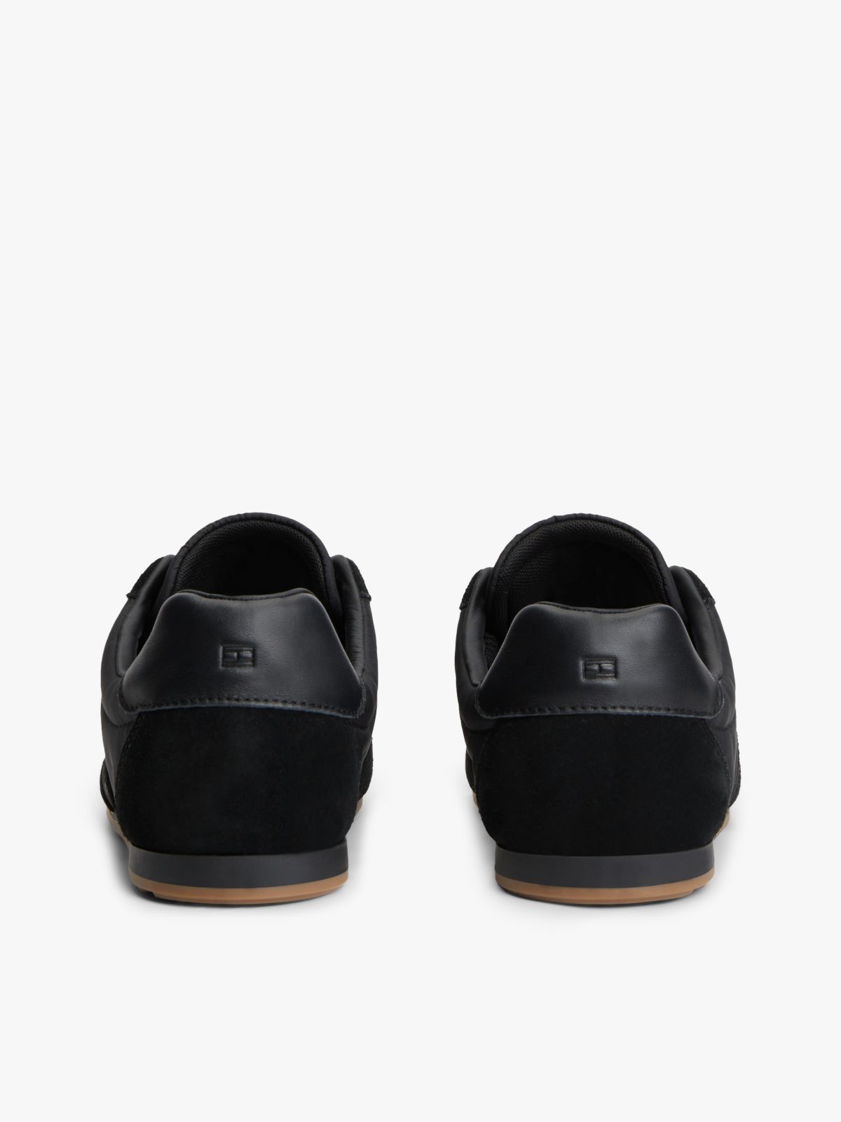 Textile Low Profile Trainers — Black