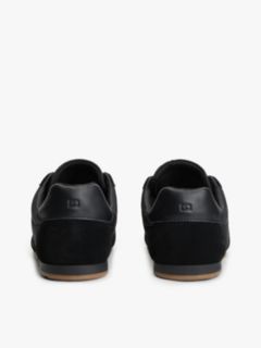 Textile Low Profile Trainers — Black 4