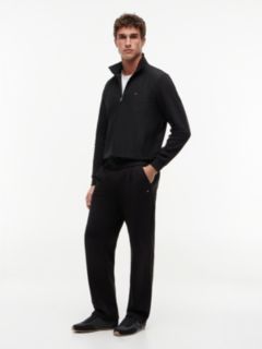 Textile Low Profile Trainers — Black 8