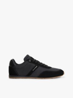 Textile Low Profile Trainers — Black 1