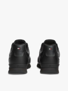 Logo Lightweight Trainers With Leather — Black 4