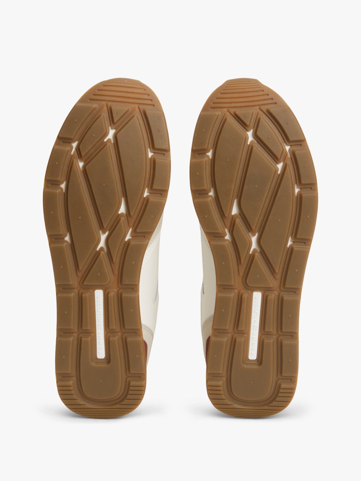 Logo Lightweight Trainers With Leather — Multi