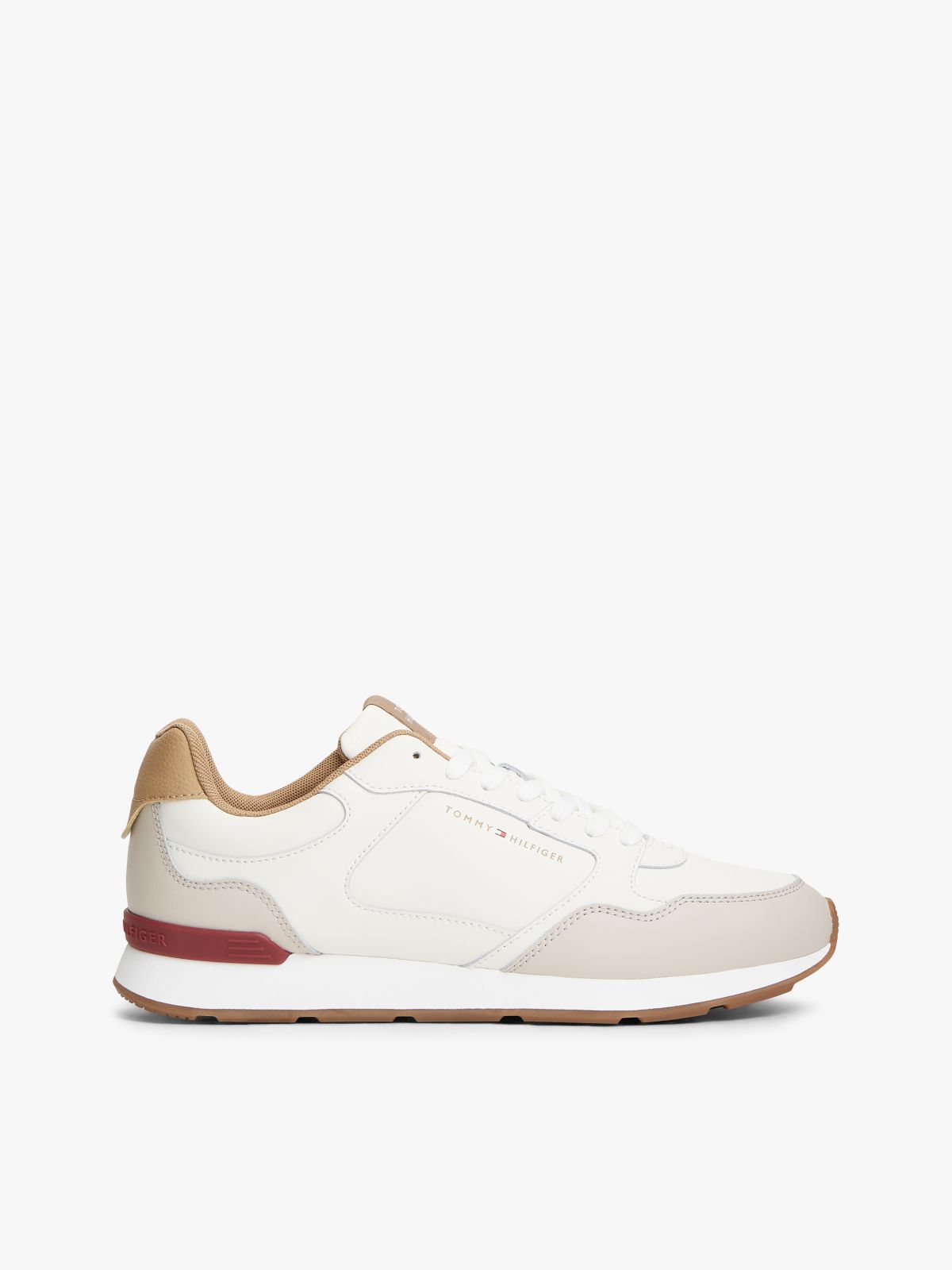 Logo Lightweight Trainers With Leather — Multi