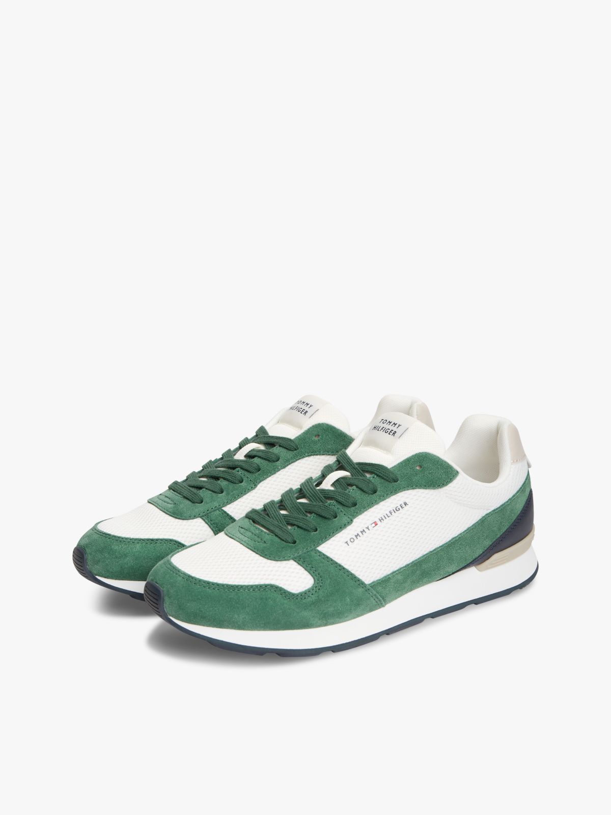 Suede Lightweight Mesh Trainers — Multi
