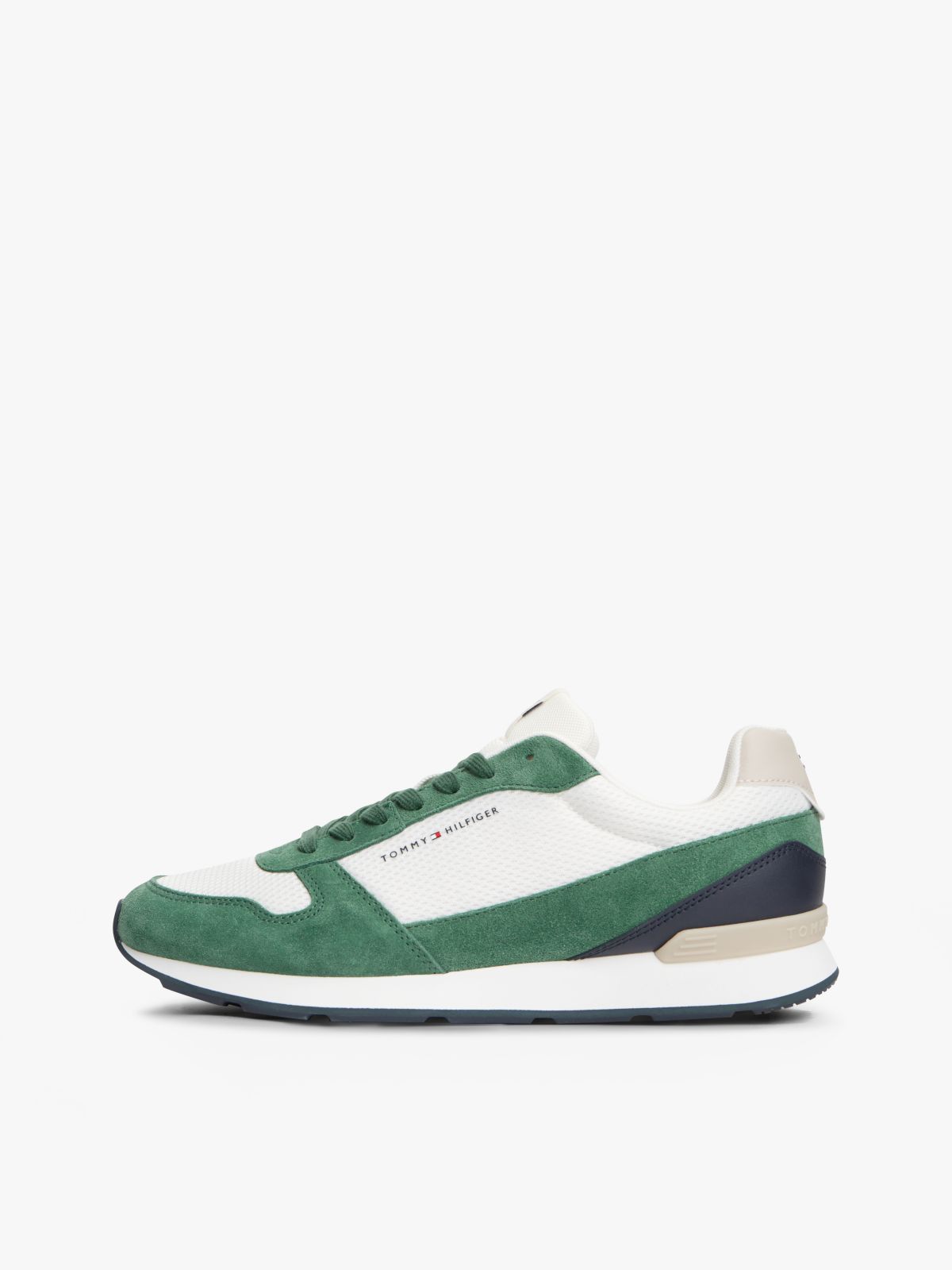 Suede Lightweight Mesh Trainers — Multi