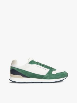 zapatillas deportivas ligeras de ante y malla multi de hombres tommy hilfiger