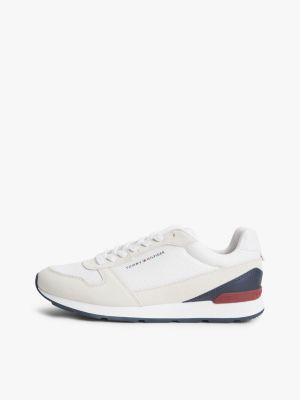 multi leichtgewichtiger mesh-sneaker aus veloursleder für herren - tommy hilfiger