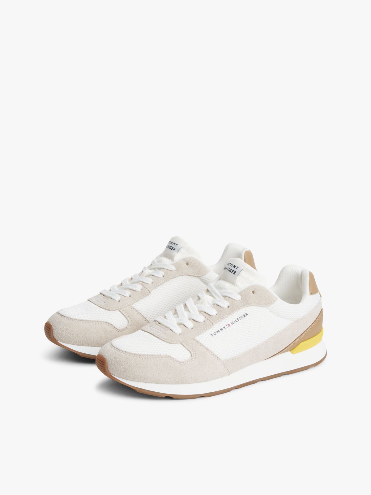 Suede Lightweight Mesh Trainers — Multi