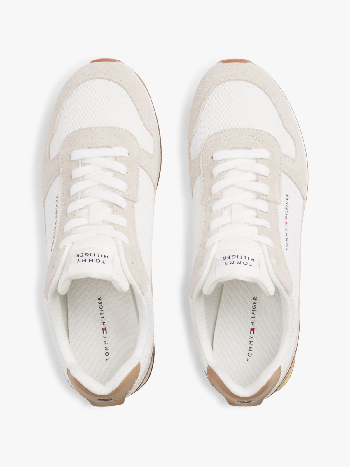 Suede Lightweight Mesh Trainers — Multi