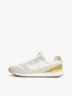 multi leichtgewichtiger mesh-sneaker aus veloursleder für herren - tommy hilfiger