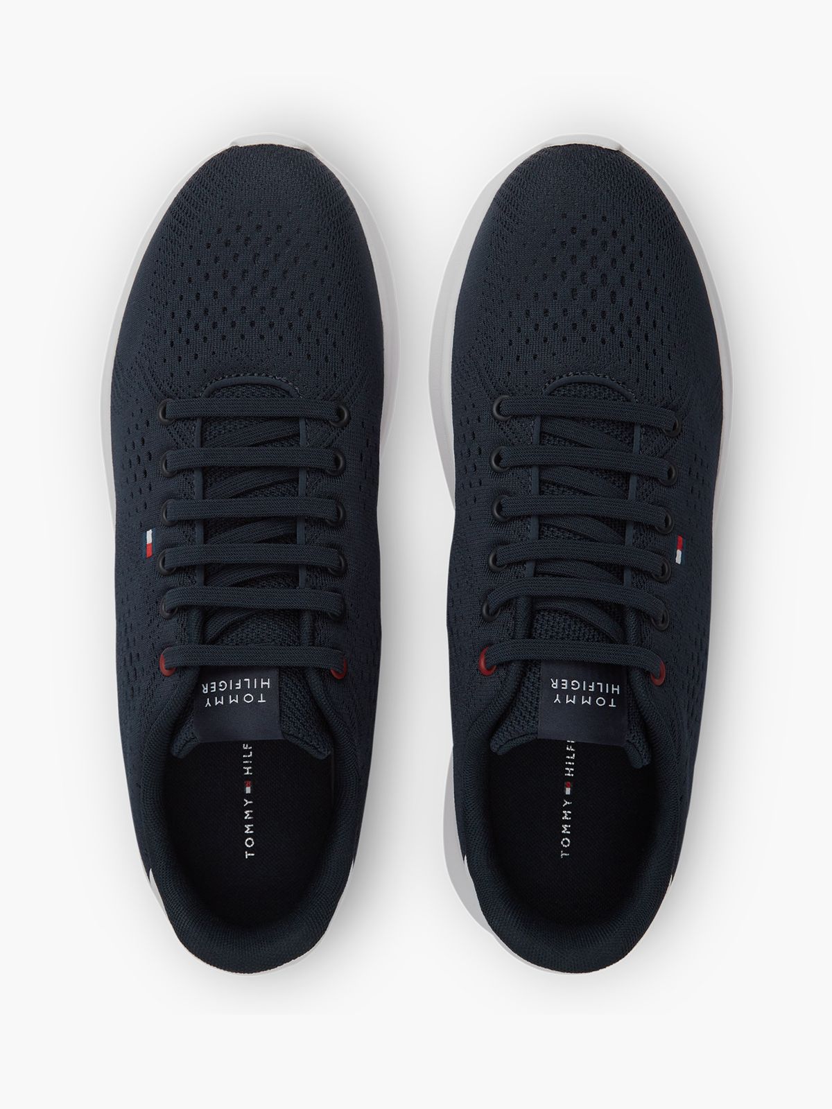 Lightweight Jacquard Knit Trainers — Blue