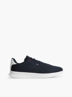 Lightweight Jacquard Knit Trainers — Blue 1